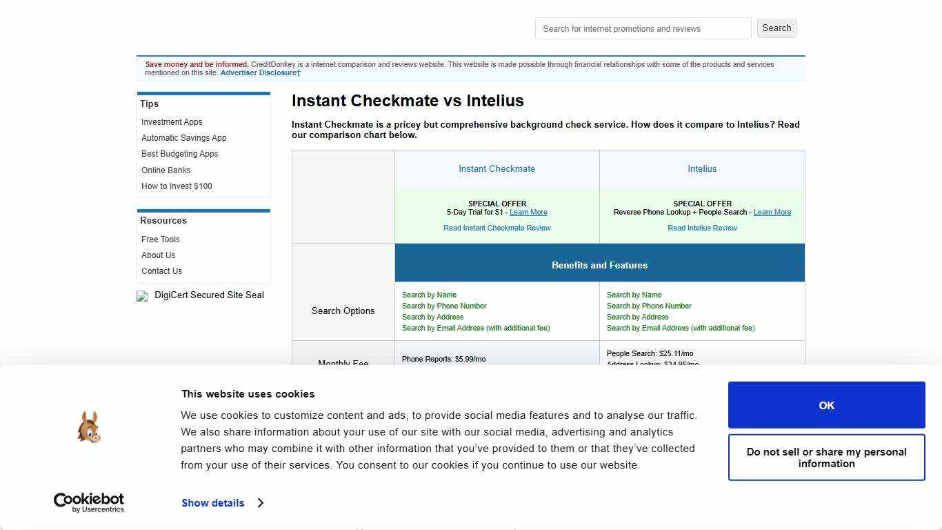 Instant Checkmate vs Intelius: Which is Better?