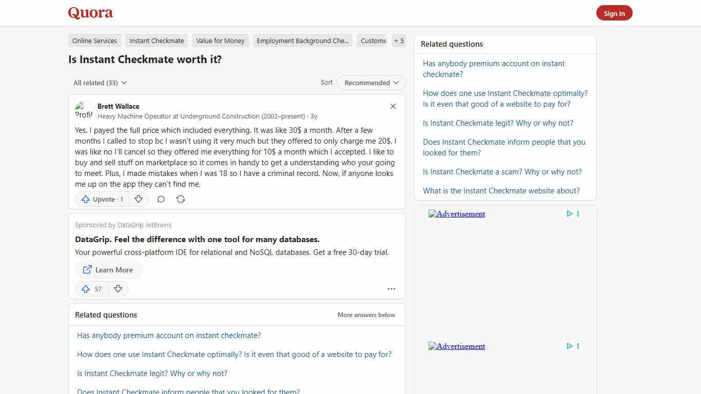 Is Instant Checkmate worth it? - Quora